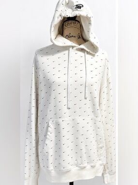 Men’s Nike White Crewneck Hoodie